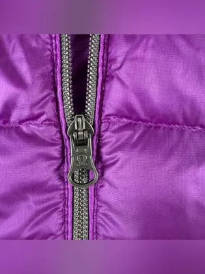 Lululemon Goose Down For A Run Zip Up Violet Puffer Quilted Coat Women's Sz 8 thumbnail 9