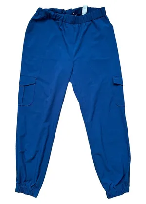 LISA RINNA Collection Blue Scrubs Jogger Pants, Size XS thumbnail 1