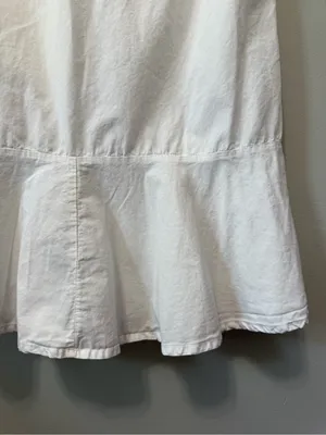 ASOS White Button Front Ruffle Hem Tunic Top Size US 4 thumbnail 8