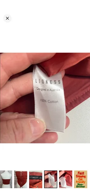Lioness Russet Lace Up Strapless Corset Top Like New Small. 100% Cotton. No stretch. Like a bra top. Gorgeous item. 14” bust but can adjust wider with laces. 13” long front 7” long back thumbnail 6