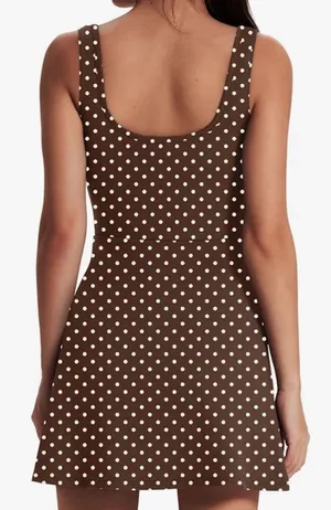 Amazon Athletic Dress for Women Mini U Neck Sleeveless Built in Shorts with Pockets thumbnail 4