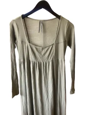 Anthropologie Olive Green Long Sleeve Tiered Maxi Dress thumbnail 5
