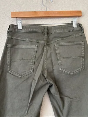Pilcro Olive Green Women's Bootcut Jeans thumbnail 4