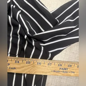 RALPH LAUREN 2 black white stripe shirt dress Long‎ Sleeve Tunic thumbnail 5