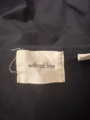 Aritzia Wilfred Theodora Flare Jumpsuit black sz M minimalist thumbnail 5