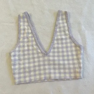 ZARA Gingham Crop Top thumbnail 4