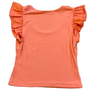 English Factory Salmon Ruffle Sleeve Scoop Neck Top thumbnail 9