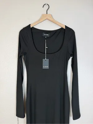Revolve All The Ways Anneliese Maxi Dress in Black size Large NEW $68 thumbnail 5