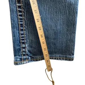 Big Star Casey Bootcut Jeans Medium Wash Distressed Denim Low‎ Rise Size 30L USA thumbnail 9