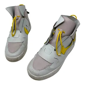 Nike Vandalised Grey Yellow Pink Slip On High Top Sneakers Size 8.5 thumbnail 7
