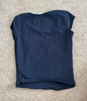 Garage Crop Top Short Sleeve Navy thumbnail 1