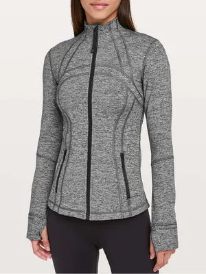 Lululemon Define Jacket Heathered Black Luon Size 4 thumbnail 1