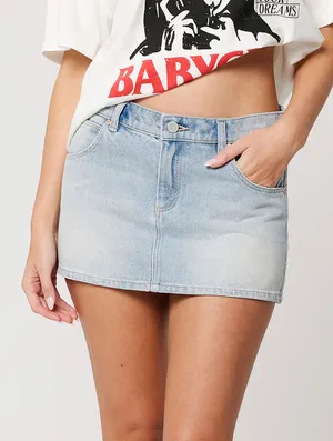 Pacsun Lowrise jean mini skirt thumbnail 1