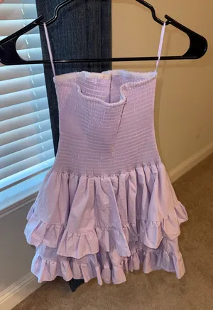Vestique Purple Ruffle Mini Dress thumbnail 1