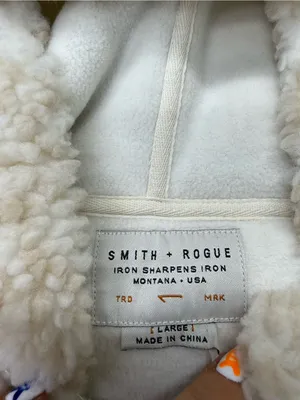 Smith + Rogue Heavyweight High Altitude Sherpa Pullover Aztec Lined Hooded L thumbnail 4