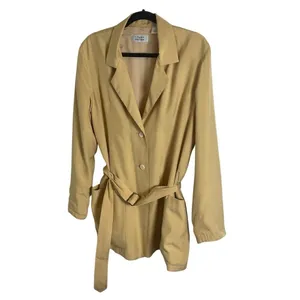 L’Zinger for Nordstrom 100% Silk Belted Utility Blazer Jacket Size Medium thumbnail 2