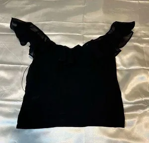 Abercrombie & Fitch Ruffle Sleeveless Blouse thumbnail 1