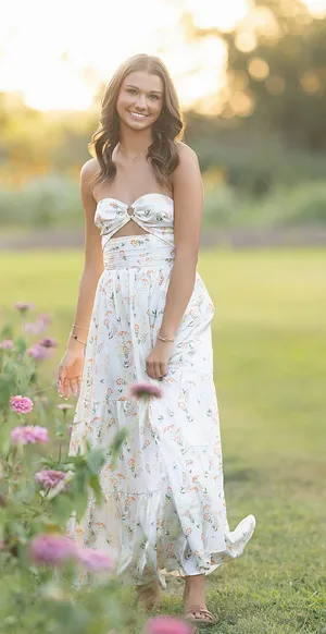 Petal & Pup Dress Maxi Floral Strapless thumbnail 1
