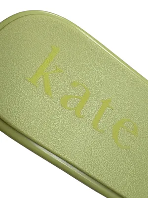 New In Box Kate Spade Sculpted Spade Jelly Sandals Bosc Pear Green Size 6 thumbnail 3