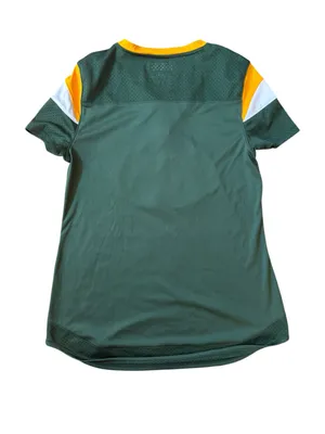 NFL Team Apparel Jersey Top Small Green Bay Packers Lace Up Tunic HiLo Sporty thumbnail 3
