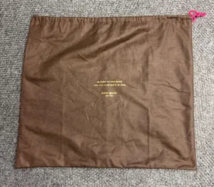 Kate Spade New York Brown Drawstring Dust Bag Large Handbag Storage Cover 20x17 thumbnail 1