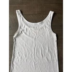 Merona Women's White Tank Top Size Medium‎ thumbnail 6