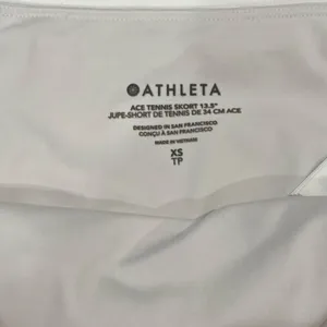 Athleta Ace Tennis Skort White 13.5” Size XS Athletic Running Golf Skirt thumbnail 5