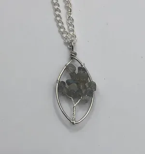Smokey Quartz Necklace Silver thumbnail 2