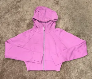 Lululemon Scuba Full-Zip Cropped Hoodie Dahlia Mauve thumbnail 1