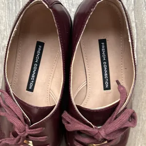 French Connection Woman’s Maeko Brown Leather Oxfords Shoes thumbnail 9