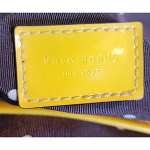 Kate Spade New York Eddie Canvas Exterior Patent Trim Striped‎ Tote Shoulder Bag thumbnail 6