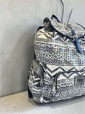 Victoria's Secret PINK Bling Sequin Aztec Backpack in black and white thumbnail 8