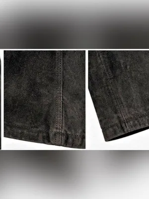 Vintage G-III Black Genuine Suede Leather Tailored Blazer Jacket M thumbnail 9