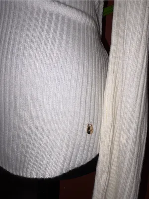 Calvin Klein Ribbed V‑Neck Long Sleeve Top thumbnail 2