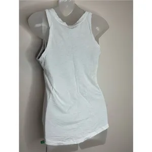 Victoria's Secret PINK Sequin Logo Tank Top White Black size XS thumbnail 3