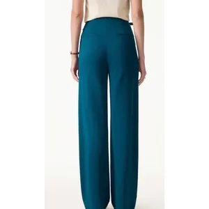 OGL High-Waist Wide Leg Trousers Black Womens Dress Pants Pockets Size Small NWT thumbnail 4