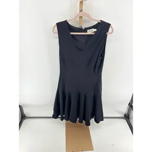 Eliza J Black V Neck Fit & Flare Cocktail Dress Women’s Size 12 Sleeveless thumbnail 9
