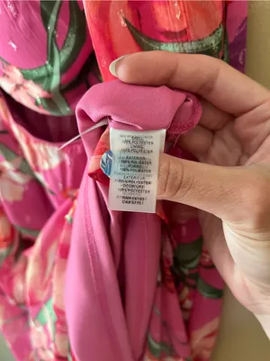 Pink Floral Midi Dress with Front Ring and Cutout Details thumbnail 12