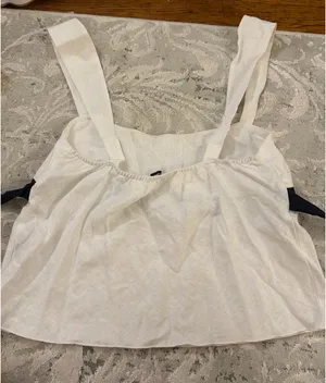 Sundued linen top thumbnail 3