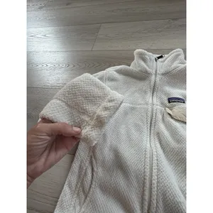 PATAGONIA Zip Womens Medium Cream Fleece Jacket M thumbnail 2