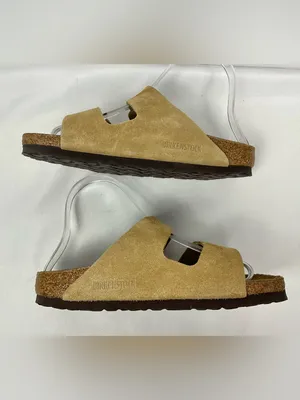 Birkenstock Arizona Taupe Suede Sandals Slides Women’s Size 36 thumbnail 7