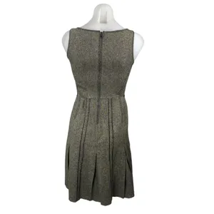 Ann Taylor LOFT Petites Gray Wool Silk Sleeveless Mini Flare Tank A-Line Dress 2 thumbnail 4