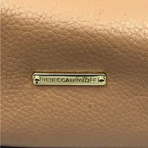 Rebecca Minkoff Peach Tan Pebbled Leather Satchel Bag Purse 🌺🌺 thumbnail 6