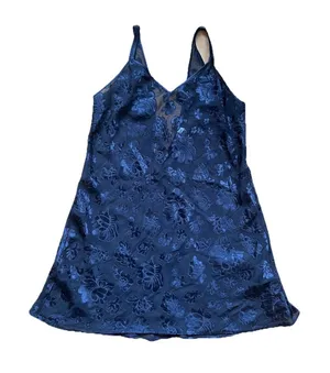 Vintage Jones New York Sexy Slip Dress Lingerie Floral Embroidered Size Small thumbnail 1