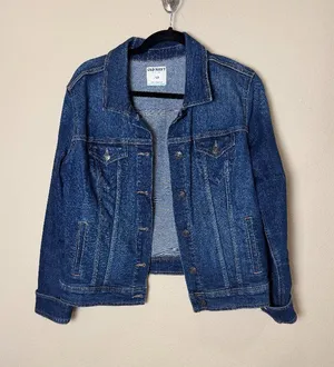 OLD NAVY Classic Denim Trucker Jean Jacket Size Large thumbnail 1