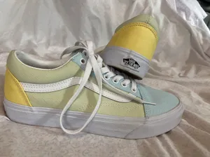 Vans old skool women’s pastel color block shoes thumbnail 2