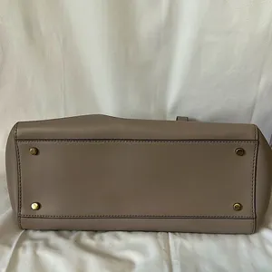 Kate Spade Authentic Gorgeous Light Gray/Taupe Leather Bag Purse 🌺🌺 thumbnail 7