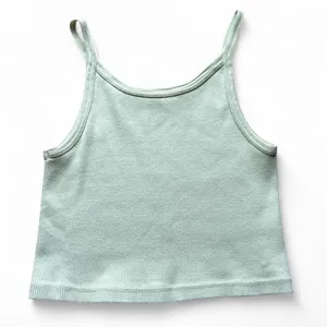 brandy melville light green cropped tank top thumbnail 2