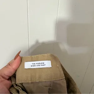 Madewell The Harlow Wide Leg Pants Drapey Twill Tan Khaki Size 6 High Rise thumbnail 11