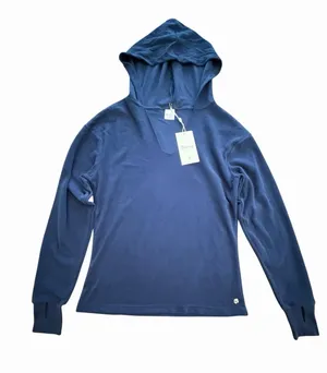 Buff Bunny Collection‎ Hoodie Womens Sz XS Blue Lightweight Pullover New #IJ1-1 thumbnail 1